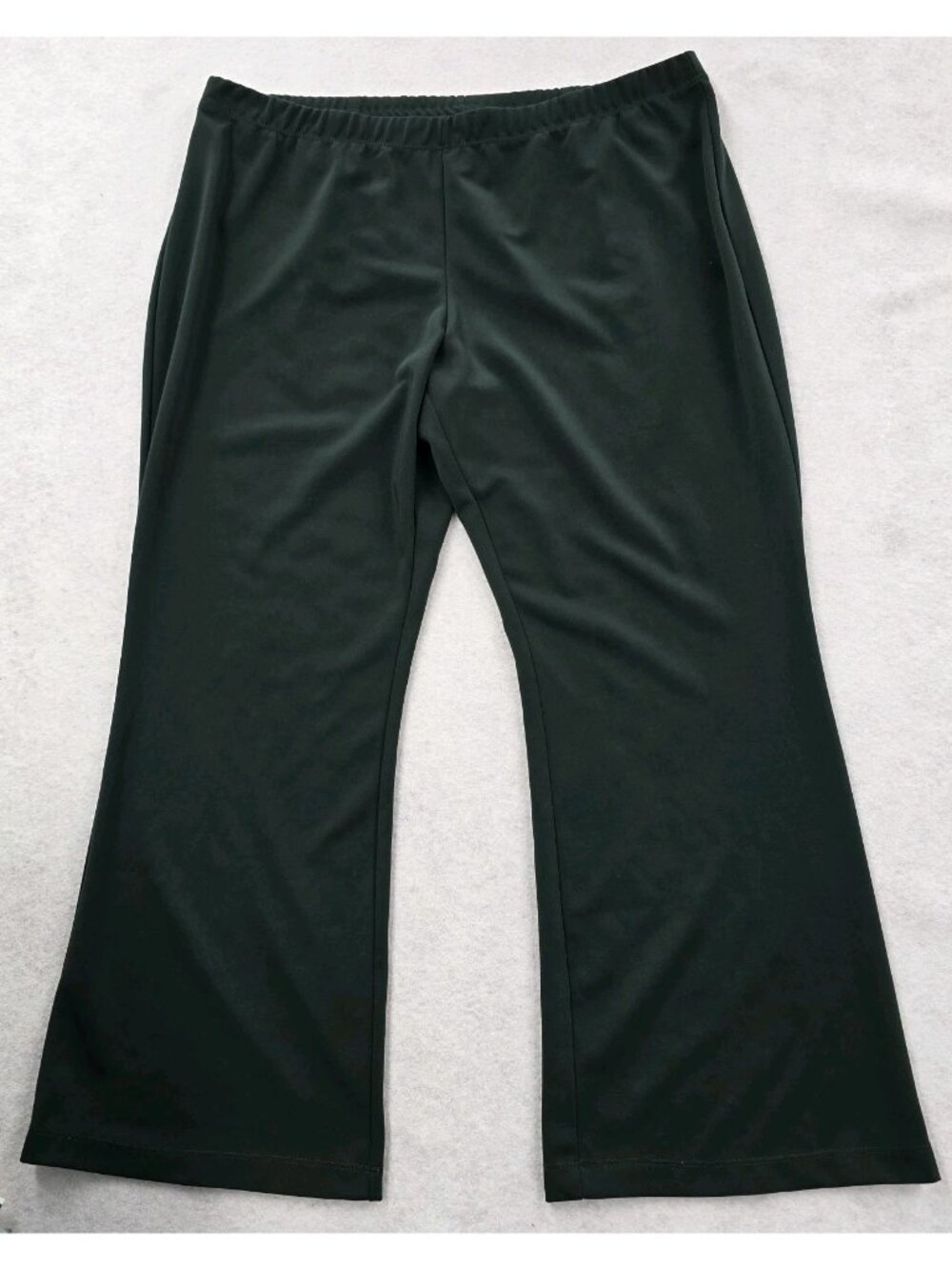 Susan Graver Full Length Flare Pull-On Trouser Pants Size XLP High Rise Stretch